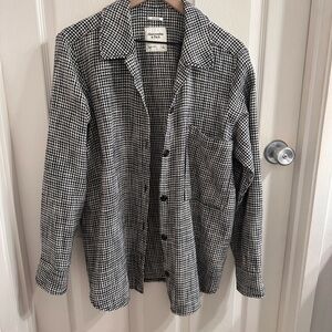 Abercrombie & Fitch Monochrome Checkered Shirt Jacket